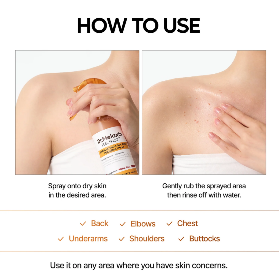 Peel Shot Keratin Care Kojic Acid Turmeric Spray